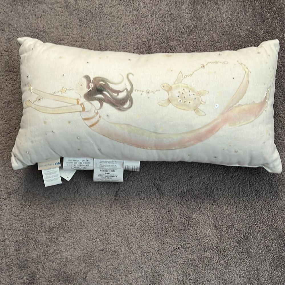 Pottery barn kids lumbar pillow. New….never used